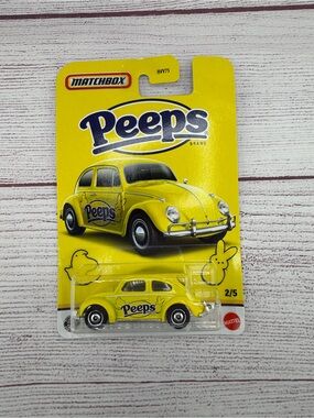 Match Peeps Yellow Toy Beetle Car